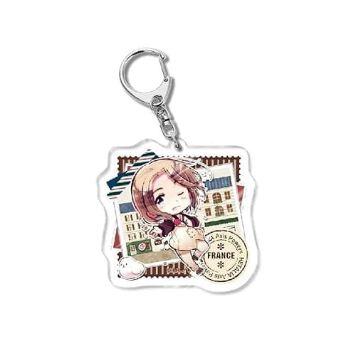GO2COSY Set of 10 Anime Axis Powers Hetalia Acrylic Keychain Pendant Key Chain Style A thumbnail 5