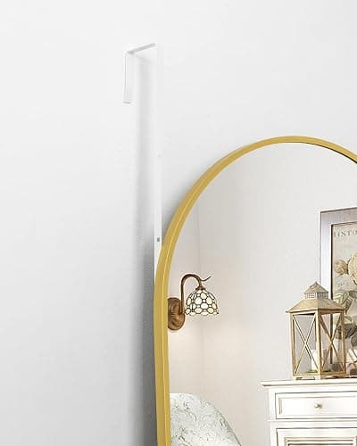 NEARBYSD 48"x14" Gold Full Length Mirror | Door Hanging, Over the Door, For Bathroom, Bedroom, Living Room & Locker Room thumbnail 4