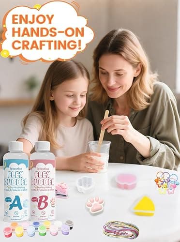 Texpoxica Taba Squishy Kit,18oz Super Soft Silicone Rubber Making Kits 1:1 AB Ratio Mix for Decompression Gift, DIY Craft for Enthusiasts thumbnail 5