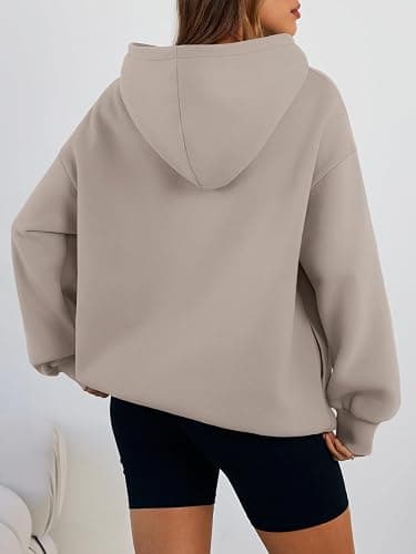Trendy Queen Womens Oversized Hoodies Casual Fleece Sweatshirts with Pockets thumbnail 4