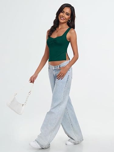 Trendy Queen Womens Cute Summer Going Out Concert Backless Crop Tank Top thumbnail 3
