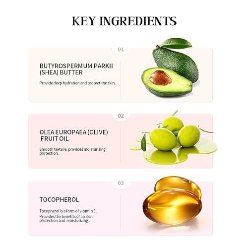 URQT 4PCS Summer Special Lip Butter Balm, Hydrating, Nourishing & Softening Lip Care with Natural Oils & Fruit Extracts, Long-Lasting Moisture, Non-Sticky Shine, Soften Dry Lips Lip Care (4PCS, 4) thumbnail 4