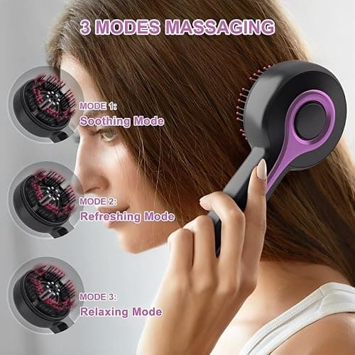 Electric Hair Massager Comb, Multi-Function Scalp Massager Brush for Hairs Care, Hair Scalp Massager Comb with Oil Applicator, Scalp Massager for Home Relaxation and Travel Use thumbnail 4