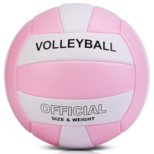 EVZOM Super Soft Volleyball Beach Volleyball Official Size 5 for Outdoor/Indoor/Pool/Gym/Training Premium Volleyballs Equipment Durability Stability Sports Ball - Image 1