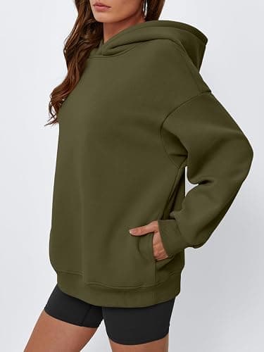 EFAN Womens Oversized Hoodies Fleece Hooded Sweatshirts Fall Fashion Outfits 2025 Cute Clothes with Pockets thumbnail 3