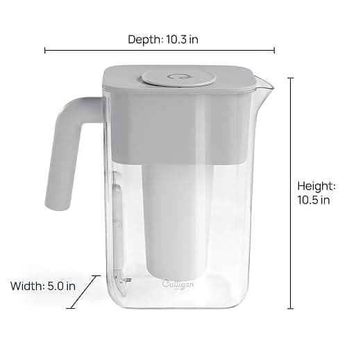 Culligan with ZeroWater Technology 12-Cup Water Filter Pitcher – Includes 5-Stage Advanced Water Filter, IAPMO Certified to Reduce Lead, Total PFAS (Forever Chemicals), Mercury, Fluoride, and Chlorine thumbnail 10