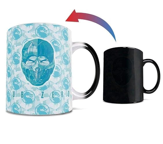 Morphing Mugs Mortal Kombat – 2021 – Sub-Zero – One 11 oz Color Changing Heat Sensitive Ceramic Mug – Image Revealed When HOT Liquid Is Added! - Image 1