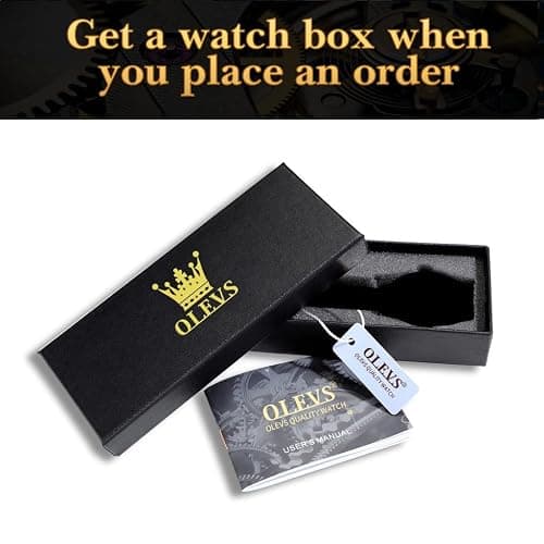OLEVS Mens Gold Watches Waterproof Stainless Steel Lightweight Watch with Date Classic Luxury Dress Watch for Men Gold White Blue Green Dial thumbnail 7