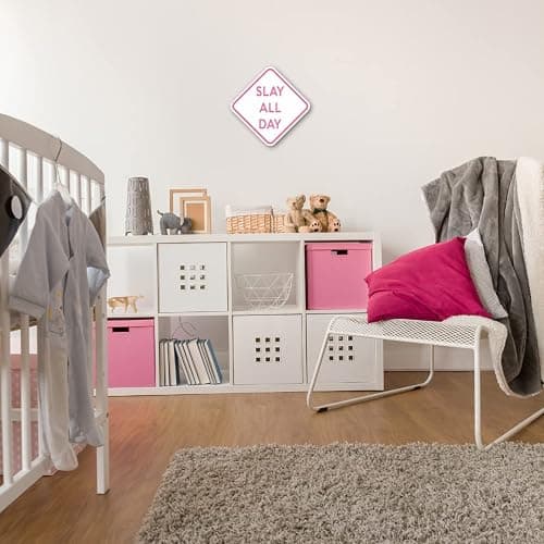 Preppy Room Decor, Slay All Day - Teen Girl Room Decor, 11" x 11" thumbnail 7