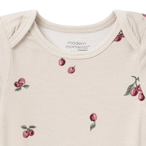 Modern Moments by Gerber baby-girls 4-pack Long-sleeve Bodysuit & Pant Set thumbnail 12