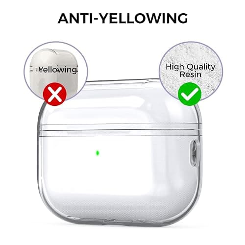 AHASTYLE Transparent Hülle für Airpods Pro 2 Schutzhülle und Haut Case für AirPods Pro [Unterstützung USB-C] [Kabelloses Laden] Kompatibel mit Airpods Pro 2. Generation (Durchsichtig) thumbnail 6
