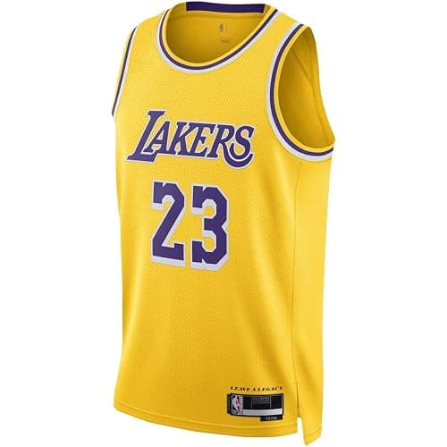 Lebron James Los Angeles Lakers NBA Kids Youth 8-20 Yellow Gold Icon Edition Swingman Jersey thumbnail 2