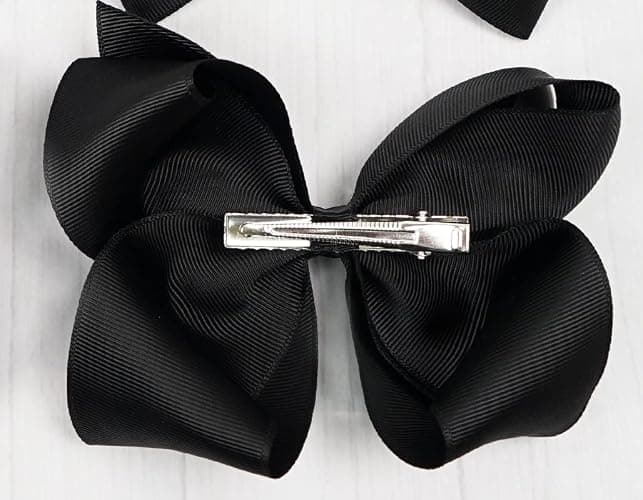 CÉLLOT Big Bows for Girls 40 PCS Grosgrain Ribbon Boutique 6 Inch Hair Bow Alligator Clips For Girls Teens Toddlers Kids in Pairs thumbnail 4