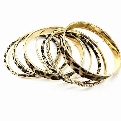 PUOSUO Leopard Bangle Bracelets for Women - Multi Layers Casual Bracelet for Women thumbnail 6