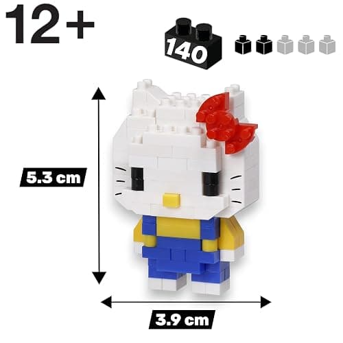 nanoblock - Sanrio - Hello Kitty ver. 2, Character Collection Series Building Kit thumbnail 2
