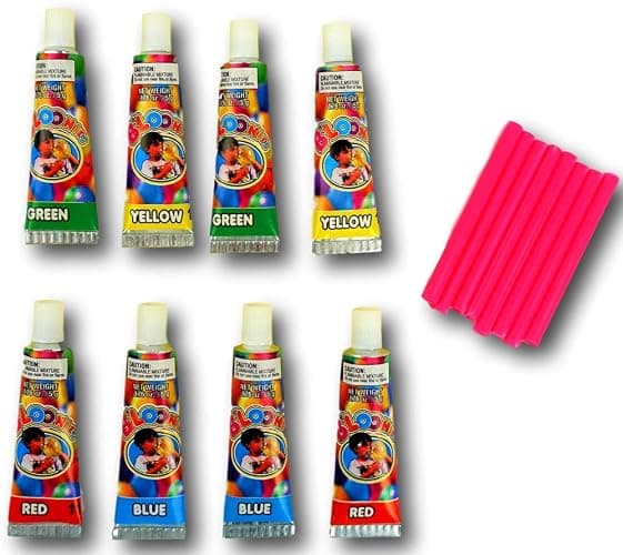 JA-RU Bloonies Magic Plastic Bubbles Balloons Variety Pack (8 Tubes per Pack)| Kids Super Elastic | Blow Up Balloons with Straw | Party Favors and Gifts Fidget Toy. 774-1A thumbnail 3