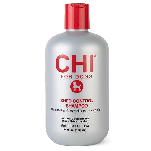 CHI for Dogs Shed Control Anti-Shedding Dog Shampoo, 16 Oz | Reduces loose hair, sulfate and paraben free, pH-balanced, cruelty-free, for all coat types and breeds - Image 1
