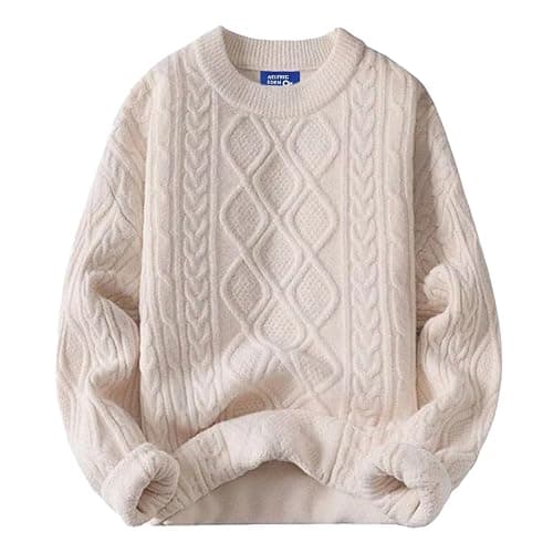 Aelfric Eden Oversized Sweater 90s Vintage Cable Knit Long Sleeve Women Heavy Crewneck Pullover - Image 1