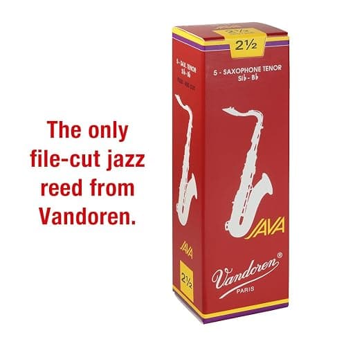 Vandoren SR2725R Tenor Sax JAVA Red Reeds Strength 2.5; Box of 5 thumbnail 2