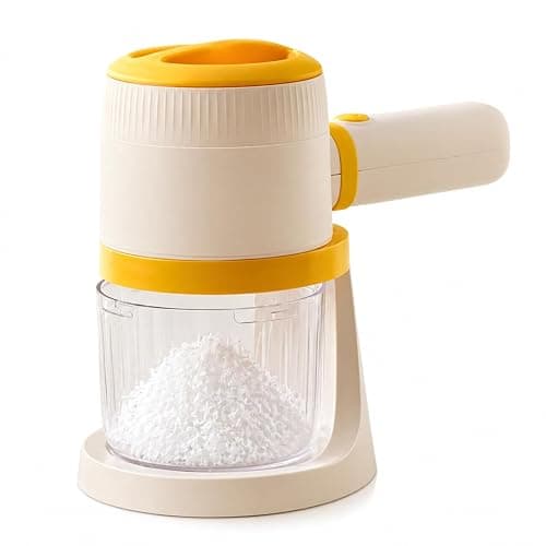 LumenOrbit Electric Snow Cone Shaved Ice Machine, Handheld Shaved Ice & Slushy Maker, Premium Portable Ice Shaver Slushie Machine, 1-year Manufacturer’s Warranty, Yellow - Image 1