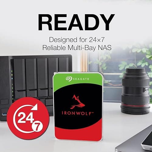 Seagate IronWolf 8TB NAS Internal Hard Drive HDD – 3.5 Inch SATA 6Gb/s 7200 RPM 256MB Cache for RAID Network Attached Storage – Frustration Free Packaging (ST8000VNZ04/N004) thumbnail 4