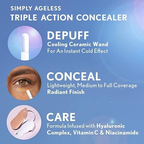 COVERGIRL Simply Ageless Triple Action Concealer, Buff Beige, Pack of 1 thumbnail 5