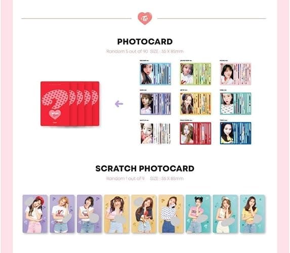 TWICE [WHAT IS LOVE?] 5th Mini Album Random Ver CD+P.Book+Card+Sticker+Tracking Number thumbnail 4