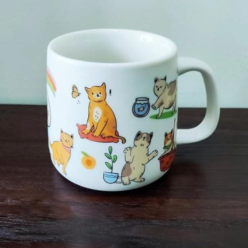 Lipitaley Cat Mug - Cute Stoneware Cat Coffee Cup, Perfect For Mocha Latte, Cappuccino, Espresso, Tea - Dishwasher Safe, 12oz thumbnail 6