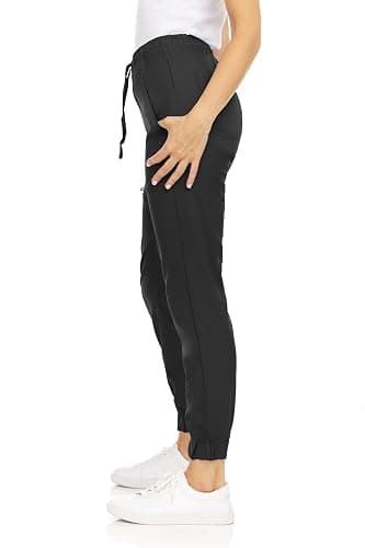 MediChic Women's Scrub Jogger Pants – 4 Pockets, 4-Way Stretch, Moisture-Wicking, Anti-Wrinkle, Elastic Waistband thumbnail 4