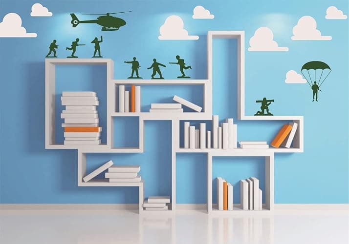 Army Men Wall Stickers Soldier Helicopter for Boy Kids Bedroom Decal Home Decor thumbnail 2
