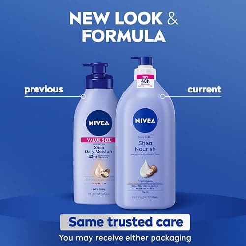 NIVEA Shea Nourish Body Lotion with Shea Butter & Hyaluronic Acid, 33.8 Oz thumbnail 2