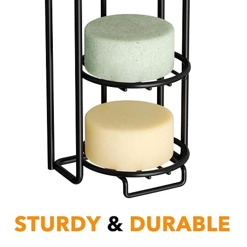 SpaceAid 5 Tier Shampoo Bar Holder for Shower, Self Draining Soap Bar Holders Caddy for Bathroom Wall and Kitchen Sink, Shampoo Bar Dish Rack, Stainless Steel Bar Soap Holder (Black) thumbnail 6