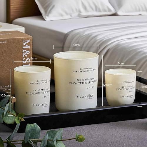 M&SENSE Natural Soy Candle| Bamboo Stream | 8.82 oz, 50H Burn | Minimalist Scented Candle for Relaxation, Gifting, Home Décor | for Bedroom, Office, Party Medium thumbnail 6