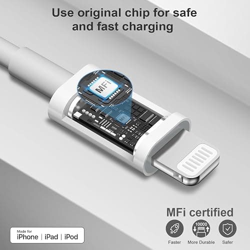 iPhone Charger Fast Charging 30W USB C Charger Block with 6FT Super Fast Charger Cable Compatible with iPhone14/14 Pro Max/13/13Pro/12/12 Pro/11,iPad thumbnail 3