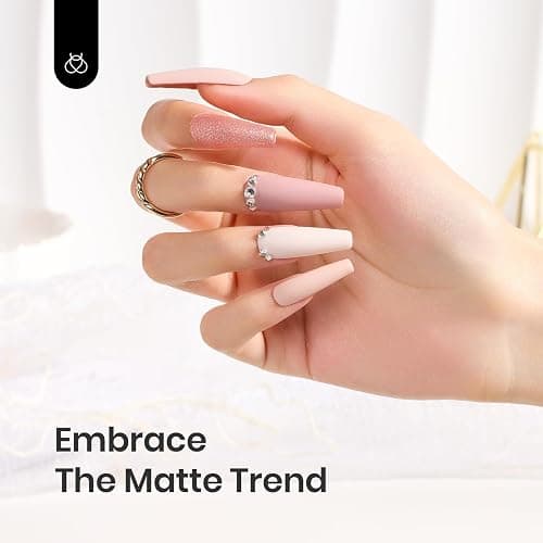 Beetles Matte Top Coat 2 Pcs 15ml No Wipe Gel Glossy Nail Polish Shine Effect Long Lasting Soak Off UV LED Nail Lamp thumbnail 5