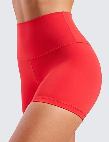 CRZ YOGA Butterluxe Biker Shorts 4'' - High Waisted Booty Workout Volleyball Yoga Womens Spandex thumbnail 5