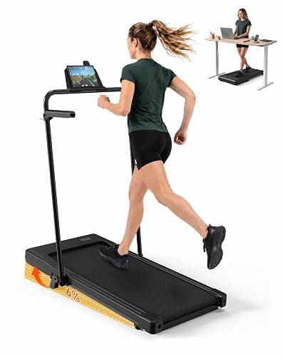 Superun Walking Pad with 6% Incline, Under Desk Treadmill, 3 in 1 Portable Treadmills for Home with Remote Control LED Display, 2.5 HP Quiet Mini Treadmill for Office Home Use, 300 Lbs Capacity - Image 1