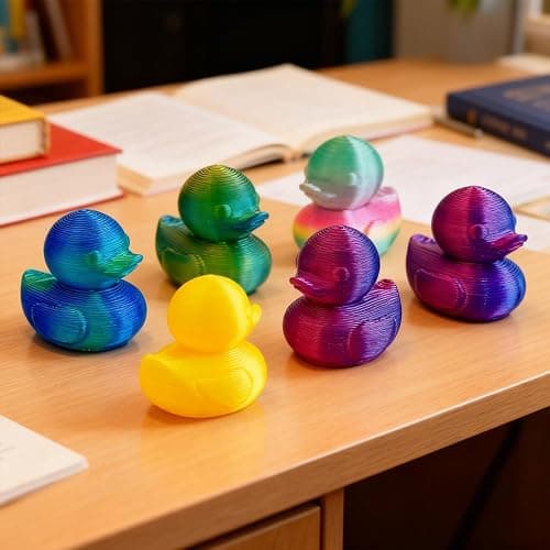 30Pcs 3D Printed Duck Figurine Assorted Colors Handcrafted Decor for Home Office Desk Shelf Display thumbnail 6