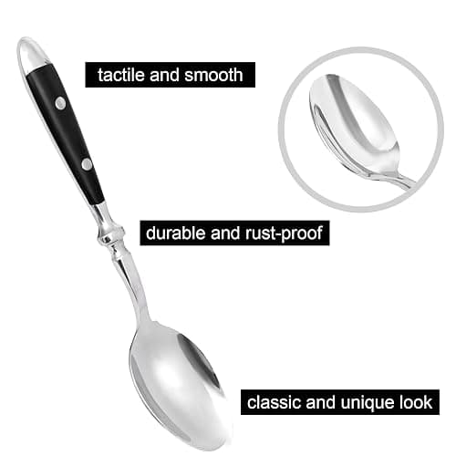 QUEARI Retro 20-Piece Silverware Set, Stainless Steel Cutlery Set, Vintage Flatware Set with Black Bakelite Handle, Dishwasher Safe| Service for 4 thumbnail 5
