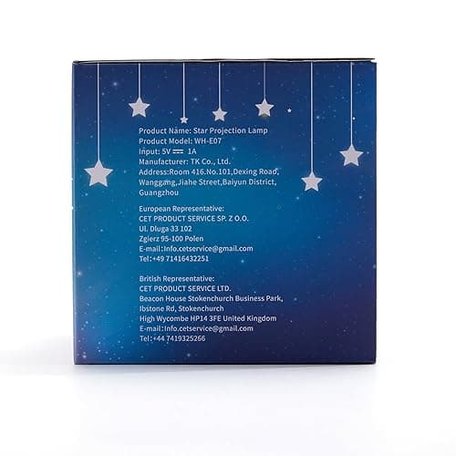 One Fire Night Light for Kids Gifts, 6 Films+78 Lighting Modes Ceiling Star Projector, Rechargeable Night Light Projector, 360°Rotating Star Lights for Bedroom Decor, Sensory Toys for Baby Boy Gifts - Blue thumbnail 12
