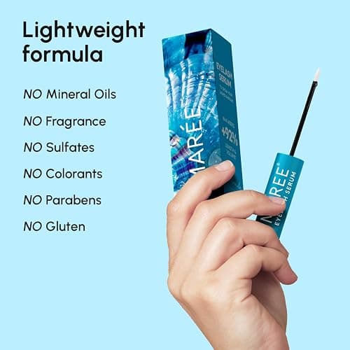 MAREE Eyelash Serum To Grow Lashes & Brows – Eye Lash Serum for Eyelash Growth Without Prostaglandin – Rapid Enhancing Lash Growth Eyebrow Boost Oil – Sérum De Pestañas Suero Para Pestañas Crecimiento thumbnail 11