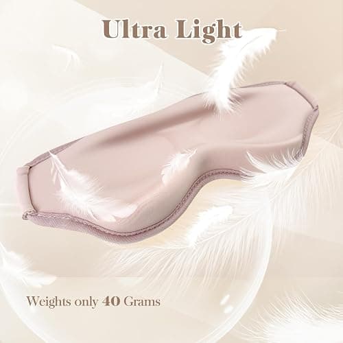 Fygrip 3D Eye Mask Sleep Mask for Men & Women, 100% Pressure-Free & Light Block-Out Eye Mask for Sleep with Easy Adjustable Strap, Night Eye Cover for Travel, Pink thumbnail 4