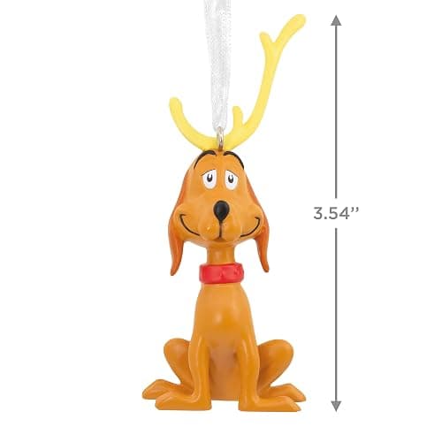 Hallmark Dr. Seuss How the Grinch Stole Christmas! Max Christmas Ornament thumbnail 3