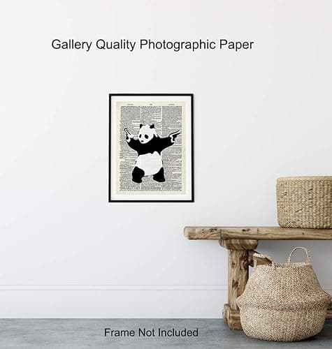 Banksy shooting panda unframed poster thumbnail 8
