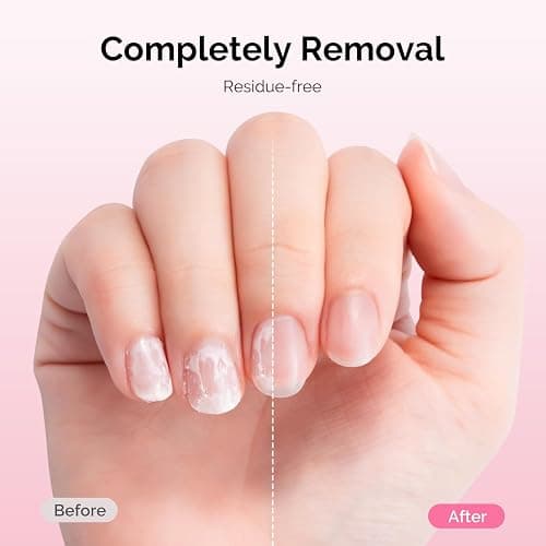 MelodySusie Acetone Nail Polish Remover, 240ML Professional Soak off Gel Nail Polish Remover with Aloe Scent, Quickly & Powerful Remover with Pump for Nail Polish Acrylic Dip Powder, 8 Fl Oz thumbnail 6