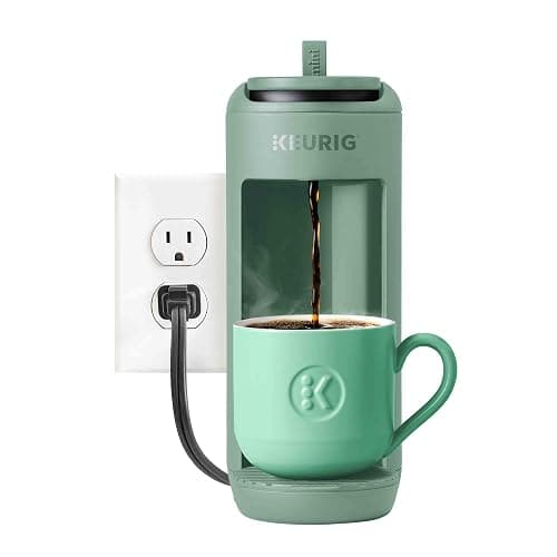 Keurig K-Mini Mate Single Serve K-Cup Pod Coffee Maker, Brews Up to 12 oz Cup, Compact Portable Coffee Machine for Small Spaces, Great for Dorms & Offices, Glamping Green thumbnail 9