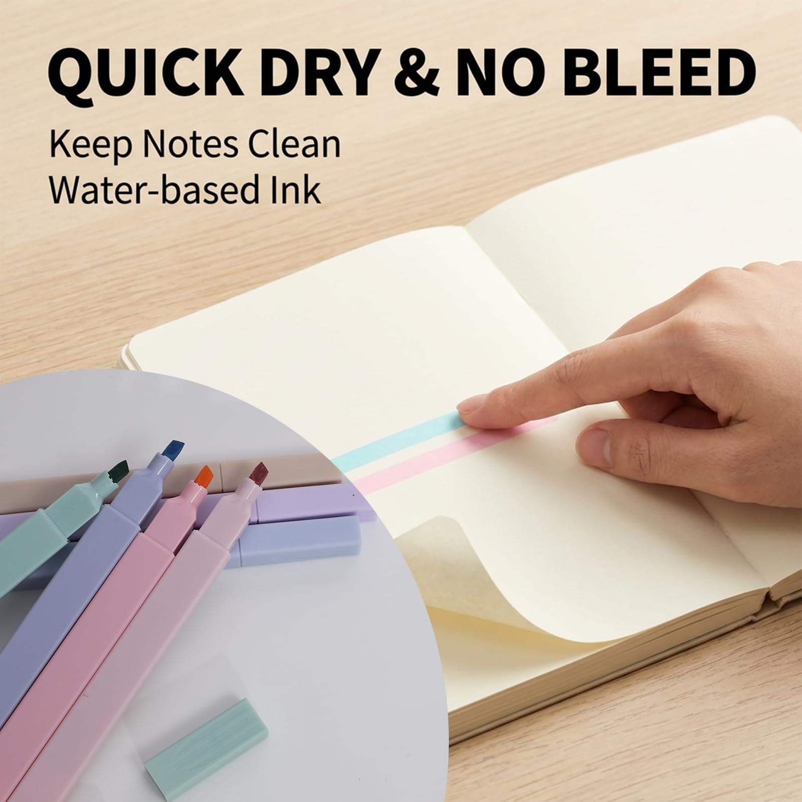 12 Pcs Bible Highlighters, Soft Chisel Tip Pastel Ink No Bleed Eye Friendly Square Grip Design, Planner Pens Bible Study Note Taking Journaling Reading Marking Stationary Aesthetic Use thumbnail 5