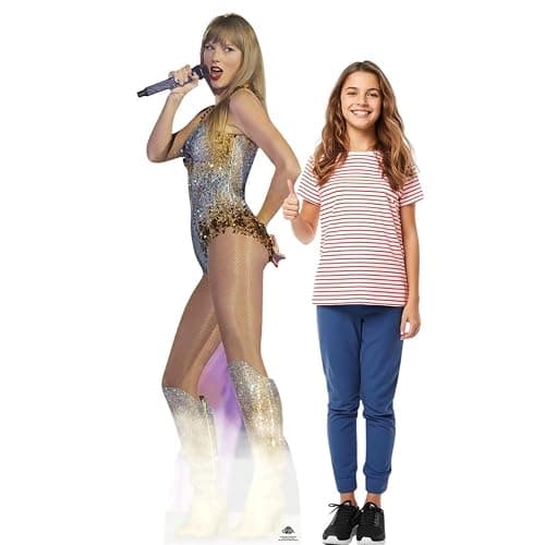 Star Cutouts CS1227 Taylor On Stage Swift with Free Mini Standee Perfect for Birthdays, Gifts, Parties & Fans - Image 1