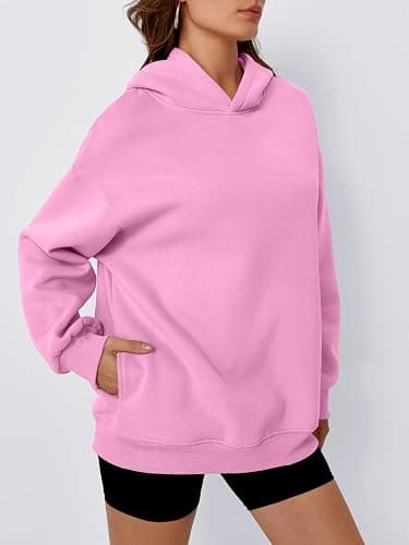 Trendy Queen Womens Oversized Hoodies Comfy Sweatshirts Fall Fashion 2025 Outfits Casual Tops Fleece Clothes with Pockets thumbnail 3