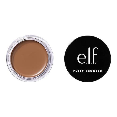 e.l.f. Putty Bronzer, Creamy & Highly Pigmented Formula, Creates a Long-Lasting Bronzed Glow, Infused with Argan Oil & Vitamin E, Honey Drip, 0.35 Oz (10g) - Honey Drip - 0.35 Ounce (Pack of 1)